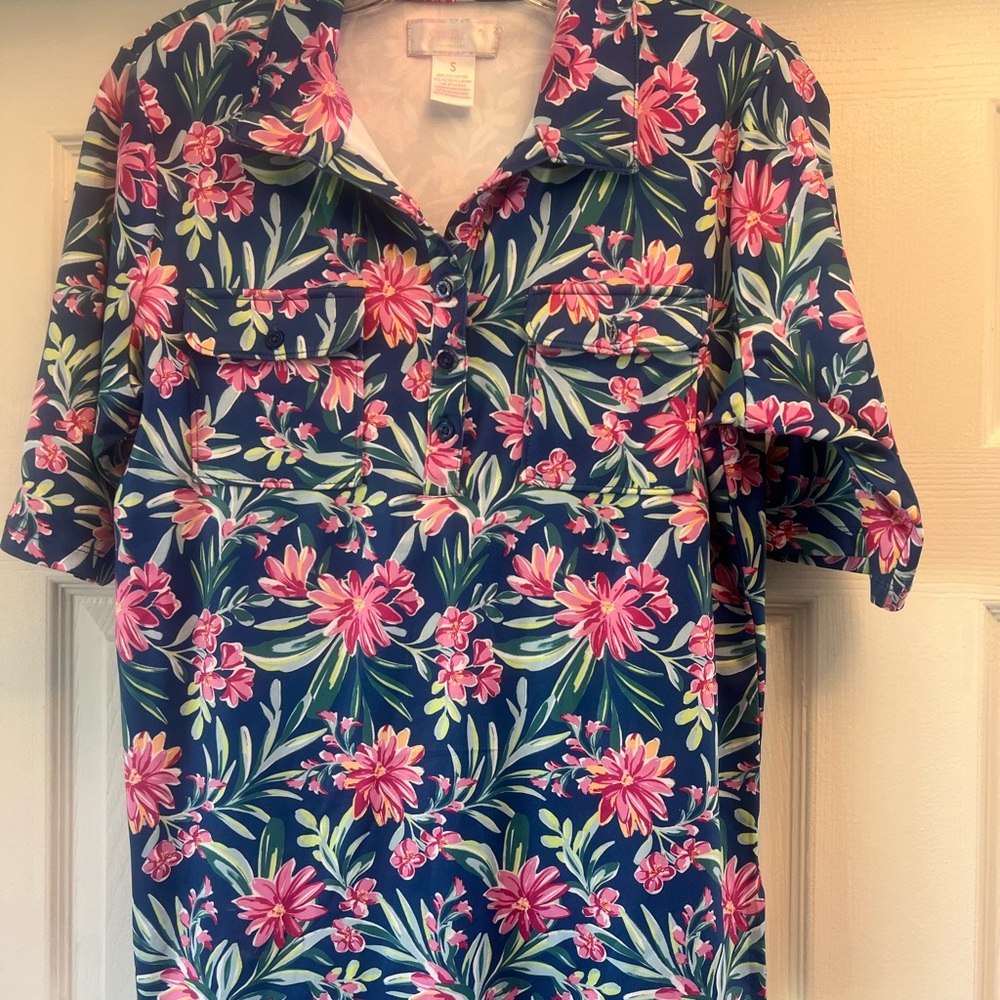 Vibrant Floral Polo Shirt